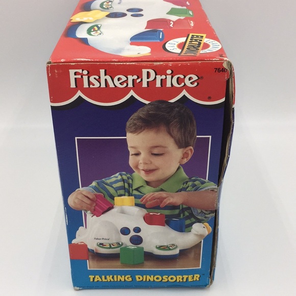 Rare 1994 Vintage Fisher-Price Talking Dinosorter Learning Electronic Toy 7640 - Picture 3 of 16